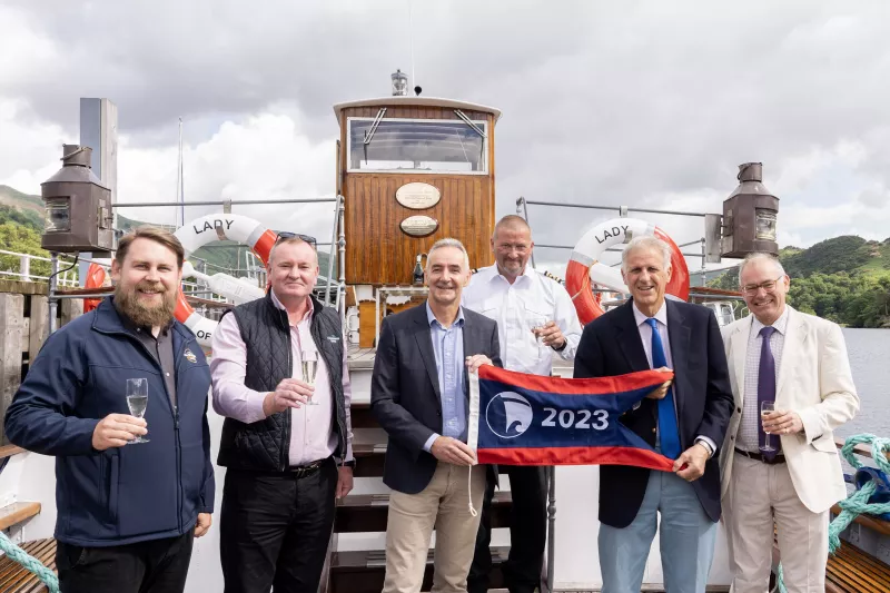 Lady of the Lake being presented with the Flagship of the Year Award