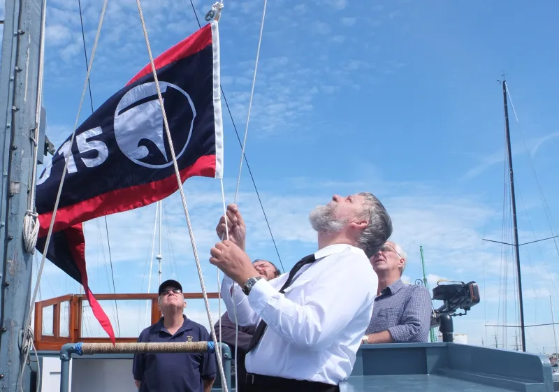 HMS Medusa pennant hoist